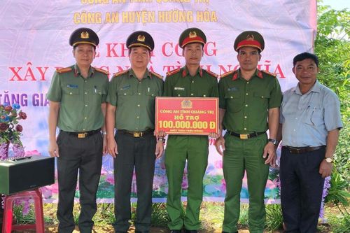 Khởi công xây Nhà tình nghĩa cho cán bộ Công an xã miền núi khó khăn