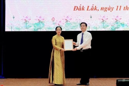 Bà Huỳnh Thị Chiến Hòa giữ chức Phó Bí thư Tỉnh ủy Đắk Lắk