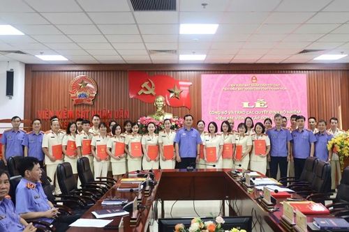 VKSND tỉnh Thanh Hóa bổ nhiệm Kiểm sát viên và trao giải Cuộc thi nghiệp vụ