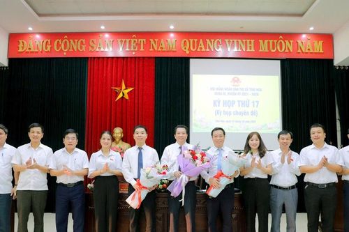 Bầu bổ sung Chủ tịch HĐND và Chủ tịch UBND thị xã Thái Hòa