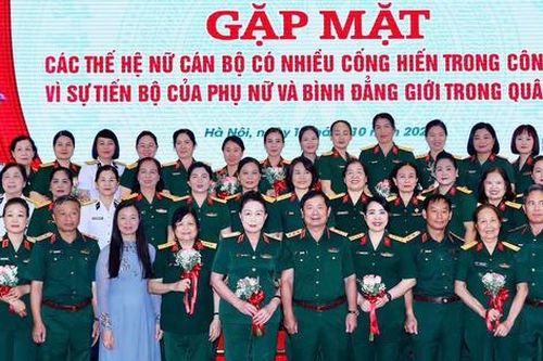 Công tác vì sự tiến bộ của phụ nữ và bình đẳng giới trong Quân đội sẽ giành được nhiều thành tích xuất sắc