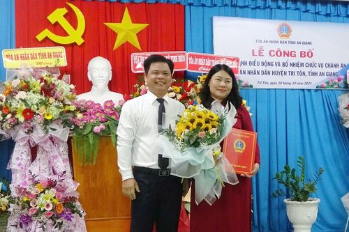 Tòa án nhân dân huyện Tri Tôn có Chánh án mới