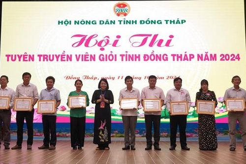 Hội Nông dân TP Sa Đéc đạt giải Nhất Hội thi tuyên truyền viên giỏi tỉnh