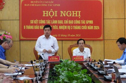 Cao Lộc: Sơ kết công tác giải phóng mặt bằng 9 tháng đầu năm 2024