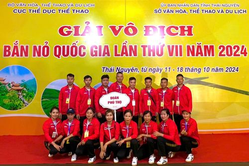 Phú Thọ có 16 VĐV tham dự Giải Vô địch Bắn nỏ Quốc gia năm 2024
