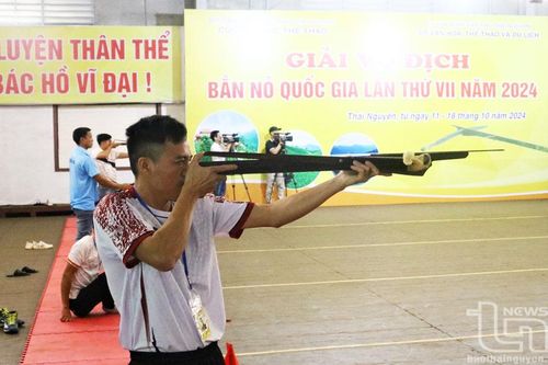 135 vận động viên tham dự Giải vô địch Bắn nỏ quốc gia tại Thái Nguyên