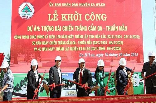 Ea H'leo (Đắk Lắk): Khởi công xây dựng tượng đài chiến thắng Cẩm Ga – Thuần Mẫn