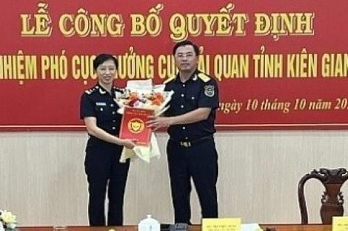 Bà Bùi Thị Thùy Giang được bổ nhiệm làm Phó Cục trưởng Hải quan Kiên Giang