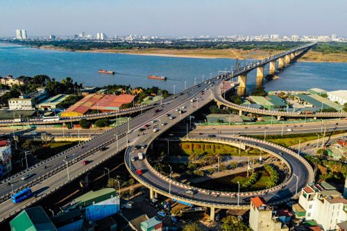 Ngắm từ trên cao những cây cầu ở Hà Nội bắc qua sông Hồng