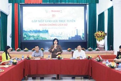 Gặp mặt, giao lưu trực tuyến nhân chứng lịch sử 'Hà Nội, 70 năm dựng xây và phát triển': Tiếp nối truyền thống, cống hiến dựng xây Thủ đô