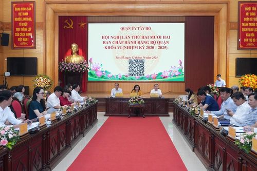 Tây Hồ phấn đấu hoàn thành và vượt các chỉ tiêu, nhiệm vụ phát triển KT-XH