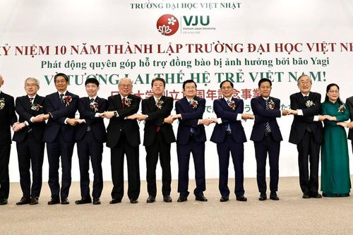 Phó Thủ tướng Bùi Thanh Sơn dự Lễ Kỷ niệm 10 năm thành lập Trường Đại học Việt Nhật