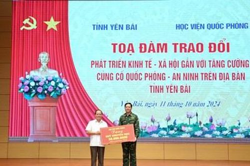 Học viện Quốc phòng học tập, nghiên cứu thực tế tại tỉnh Yên Bái