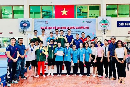 Đội TDDC TPHCM xếp nhất giải vô địch quốc gia 2024