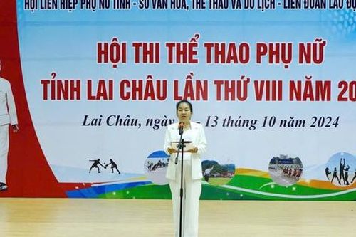 Khai mạc Hội thi Thể thao phụ nữ tỉnh Lai Châu 2024