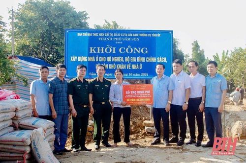 TP Sầm Sơn: Tiếp nhận trên 6,7 tỷ đồng hỗ trợ xây dựng nhà ở cho hộ nghèo, hộ gia đình chính sách, hộ còn khó khăn về nhà ở