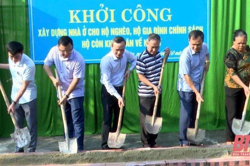 Thọ Xuân khởi công xây dựng nhà ở cho hộ nghèo