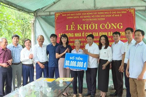 Quảng Xương: Tiếp nhận trên 9,5 tỷ đồng hỗ trợ làm nhà ở cho hộ nghèo