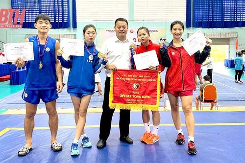 Thanh Hóa xếp thứ nhì nội dung đối kháng tại Giải vô địch Wushu các đội mạnh quốc gia 2024