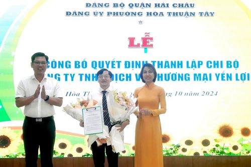 Phường Hòa Thuận Tây thành lập chi bộ Đảng trong doanh nghiệp