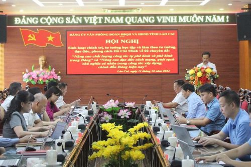 Đảng ủy Văn phòng Đoàn đại biểu Quốc hội và HĐND tỉnh tổ chức hội nghị sinh hoạt chính trị chuyên đề