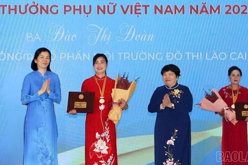 1 cá nhân của Lào Cai được trao Giải thưởng Phụ nữ Việt Nam năm 2024