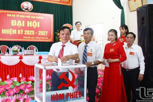 Chi bộ đầu tiên tại TP. Thái Nguyên tổ chức đại hội
