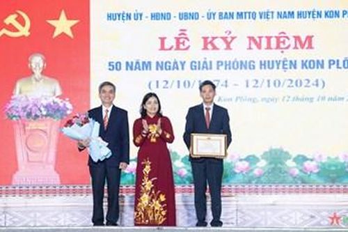 Huyện Kon Plông (tỉnh Kon Tum) đạt nhiều thành tựu quan trọng sau 50 năm giải phóng