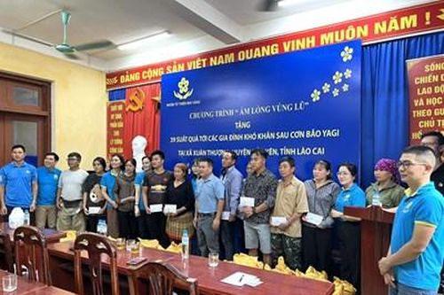 Ấm lòng vùng lũ Xuân Thượng, huyện Bảo Yên, tỉnh Lào Cai