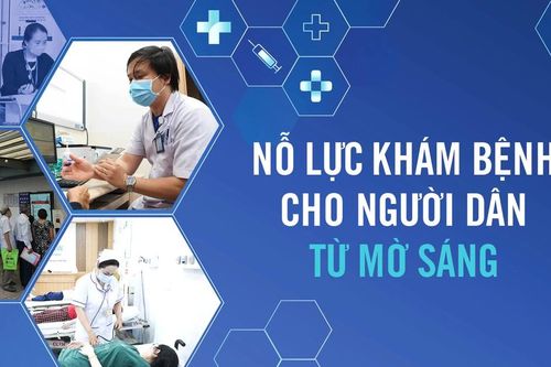 Nỗ lực khám bệnh từ mờ sáng