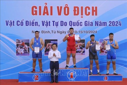Đoàn Hà Nội thắng lớn tại Giải vô địch vật cổ điển, vật tự do quốc gia