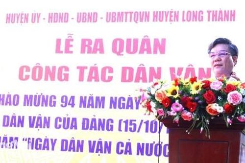 Hơn 9,5 tỷ đồng ra quân làm dân vận tại huyện Long Thành