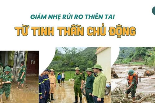 Giảm nhẹ rủi ro thiên tai từ tinh thần chủ động