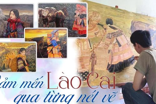 Cảm mến Lào Cai qua từng nét vẽ