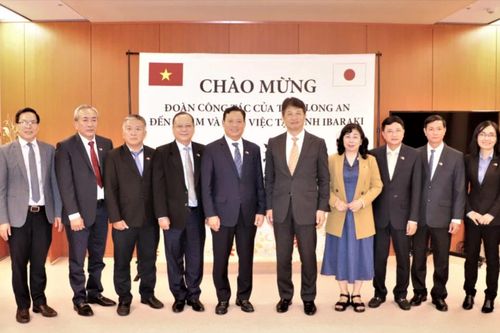 Lãnh đạo tỉnh Long An chào xã giao Thống đốc tỉnh Ibaraki, Nhật Bản