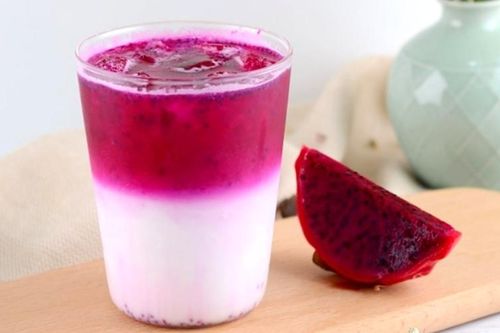Cách làm sữa dừa thanh long đỏ cực đơn giản