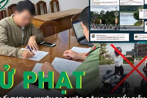 Triệu tập các tài khoản so sánh công an biểu diễn mô tô với Ngọc Trinh lái xe thả tay