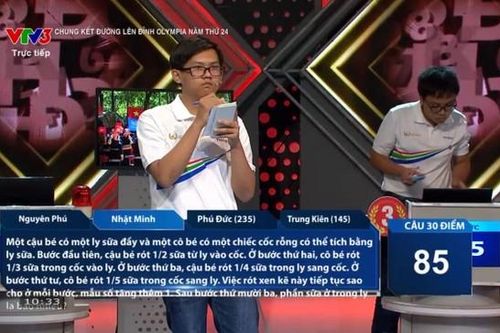 Chung kết Olympia 24: Câu hỏi Toán đơn giản nhưng không thí sinh nào trả lời được