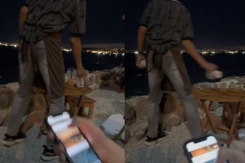 Quán cà phê ở Mũi Né bị kêu gọi tẩy chay vì vứt ly nhựa xuống biển