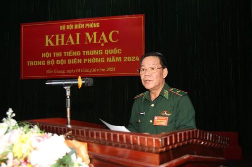 Khai mạc Hội thi tiếng Trung Quốc trong BĐBP năm 2024