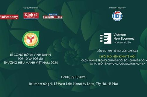 Sắp diễn ra Lễ Công bố và Vinh danh Thương hiệu Mạnh Việt Nam 2024