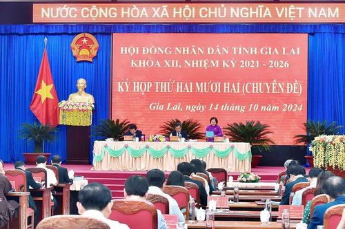 Khai mạc kỳ họp thứ 22 (chuyên đề) HĐND tỉnh Gia Lai khóa XII