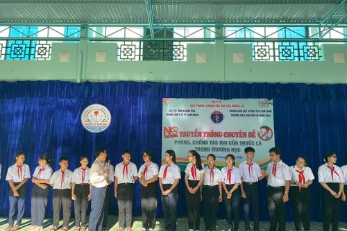 Truyền thông phòng, chống tác hại thuốc lá cho gần 1.000 học sinh