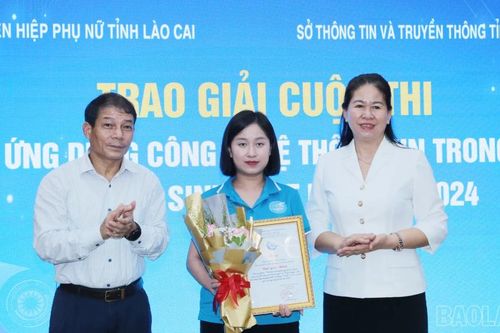 Trao giải Cuộc thi Ứng dụng công nghệ thông tin trong tổ chức sinh hoạt hội phụ nữ
