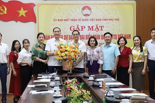 Gặp mặt Đoàn đại biểu dự Đại hội đại biểu toàn quốc Mặt trận Tổ quốc Việt Nam lần thứ X