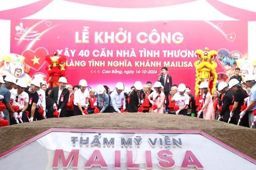 Khởi công Dự án xây dựng 40 nhà tình thương tại xóm Bản Riềng, xã Sơn Lộ (Bảo Lạc)