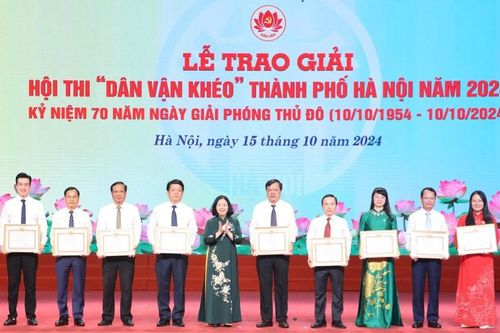 Công an TP Hà Nội đoạt Giải Xuất sắc chung khảo Hội thi 'Dân vận khéo'