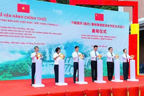 Vận hành chính thức Khu cảnh quan thác Bản Giốc (Việt Nam) - Đức Thiên (Trung Quốc)