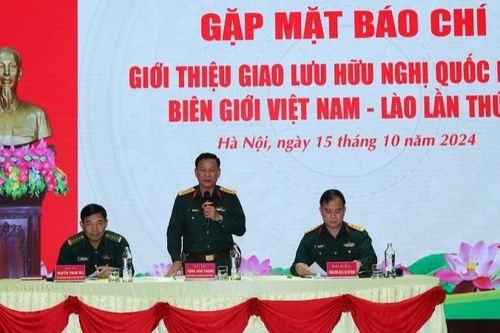 Gặp mặt báo chí giới thiệu Giao lưu hữu nghị quốc phòng biên giới Việt Nam-Lào lần thứ 2