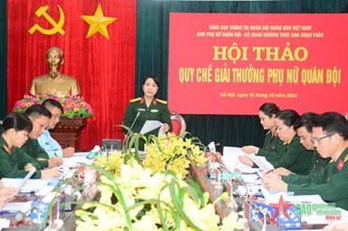 Xây dựng Quy chế Giải thưởng Phụ nữ Quân đội